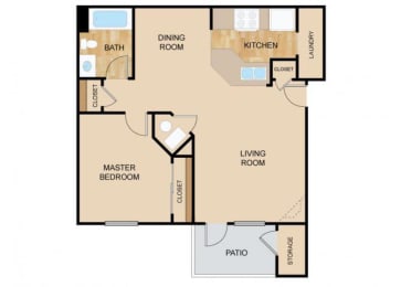 The Haworth Floor Plan, at The Vue, 2882 Comstock, Bellevue, Nebraska