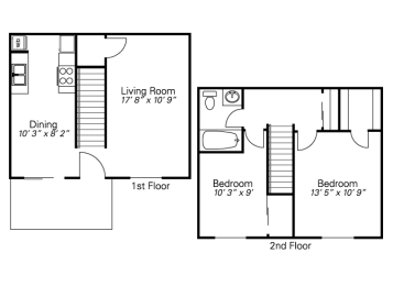 Floor plan diagram of apartment