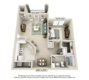  Floor Plan Keystone