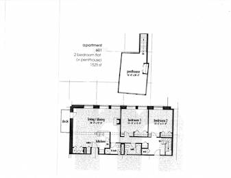  Floor Plan 3 Bedroom - 2 Bathroom