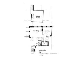  Floor Plan 2 Bedroom - 1 Bathroom