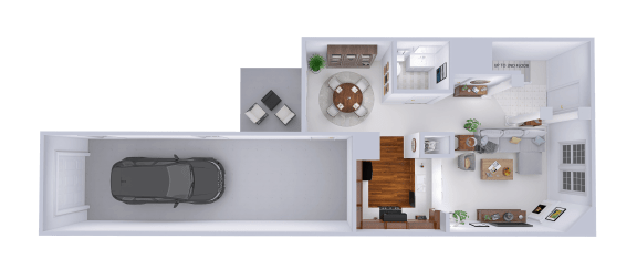  Floor Plan Townhome - 2 Bed, 2.5 Bath Interior