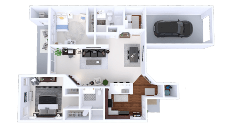  Floor Plan Arbors Addition - 2 Bed, 2 Bath