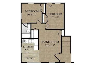  Floor Plan 2 Bed