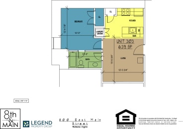 Floor Plan  8th and Main 303