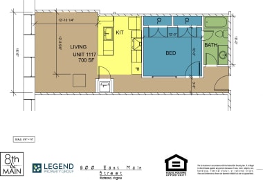 Floor Plan  8th and Main 1117