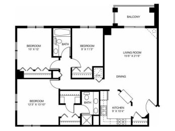  Floor Plan 3A