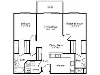  Floor Plan 2B