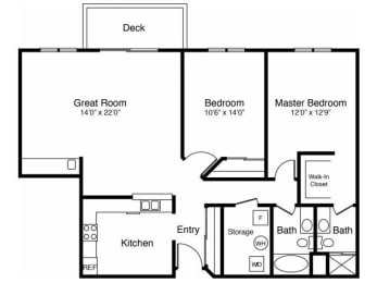  Floor Plan 2J