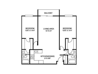  Floor Plan 2B