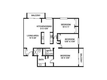  Floor Plan 3A