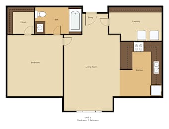  Floor Plan UnitA 1B_1B
