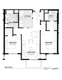  Floor Plan 2 Bedroom