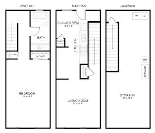  Floor Plan 1 Bedroom