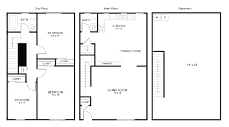  Floor Plan 3 Bedroom