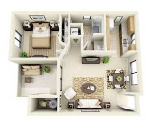 The Mesquite | 1 Bedroom 1 Bathroom Floor Plan