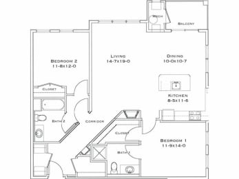  Floor Plan Elderberry