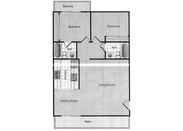  Floor Plan 2BR