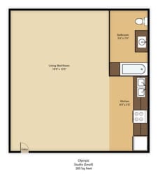  Floor Plan SMALL STUDIO