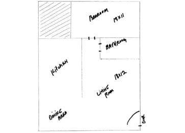  Floor Plan 1 BEDROOM