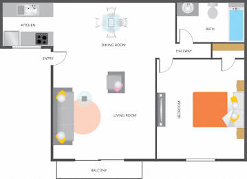 North River Club Apartments One Bedroom