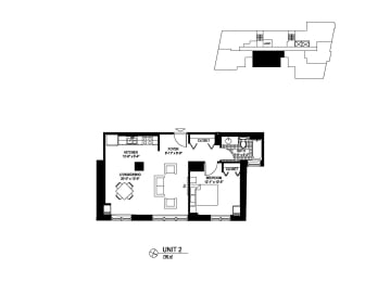  Floor Plan 02 Tier - 1 Bedroom