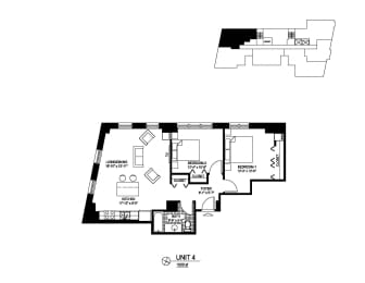  Floor Plan 04 Tier - 2 Bedroom