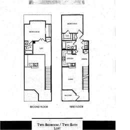 Two Bedroom, Two Bathrooom unit at Villiages at Carver in Atlanta, Georgia