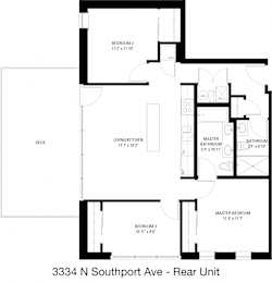  Floor Plan 3 Bedroom - 2 Bathroom