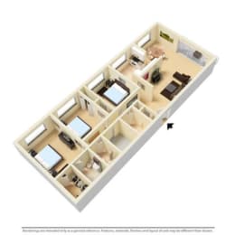  Floor Plan 3 Bed 2.5 Bath