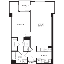1 Bed |  1 Bath |  "apartment"