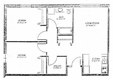  Floor Plan Two bedroom