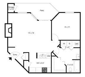 Floorplan with Measurements