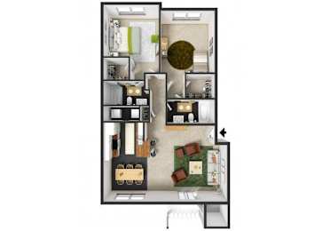 at Commons at Hawthorn Village Apartments, Hillsboro, OR