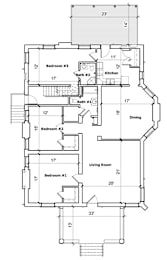 Floor Plan  (610 Maple) 3 Bed 2 Bath