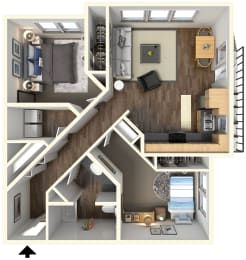 2 bedroom 1 bath at FREMONT MEWS, California