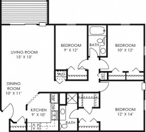  Floor Plan 3A