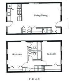 One Bedroom One Bathroom  Southwood Apartments.