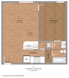 1 bed 1 bath J at Hickory Street Lofts Apartments, Texas