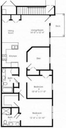 Three Bedroom Apartment in Mechanicsburg, PA | Graham Hill Apartments | Property Management, Inc.