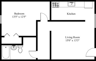 Liberty Lg 1 Bedroom
