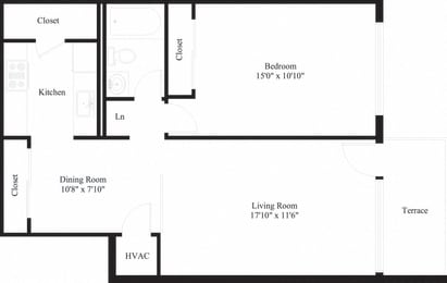 1 Bed 1 Bath Apt in Camp Hill, PA | Long Meadows Apartments | Property Management, Inc.