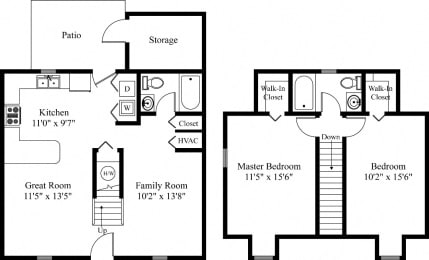 2 Bed 2 Bath Apartments in Mechanicsburg at Rockledge