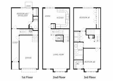 Townhouse Floor Plan Diagram