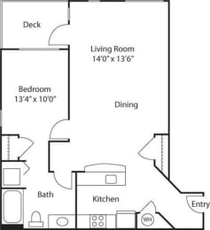 Floor Plan  B2- 55+ Adult Living Floorplan at Reunion at Redmond Ridge, WA , 98053