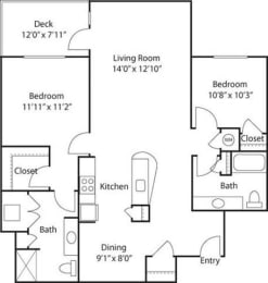 Floor Plan  C9- 55+ Adult Living Floorplan at Reunion at Redmond Ridge, 11315 Trilogy Pkwy NE