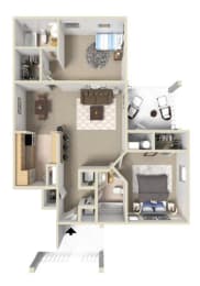 Fairmont I Floor Plan at Ashton Creek Apartments, PRG Real Estate Management, Chester, 23831