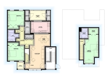  Floor Plan 3 Bedroom / 2 Stories