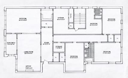  Floor Plan 5 Bedroom - 2 Bathroom