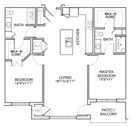 Floor Plan  E2 Floorplan at Paragon Place at Bishops Bay